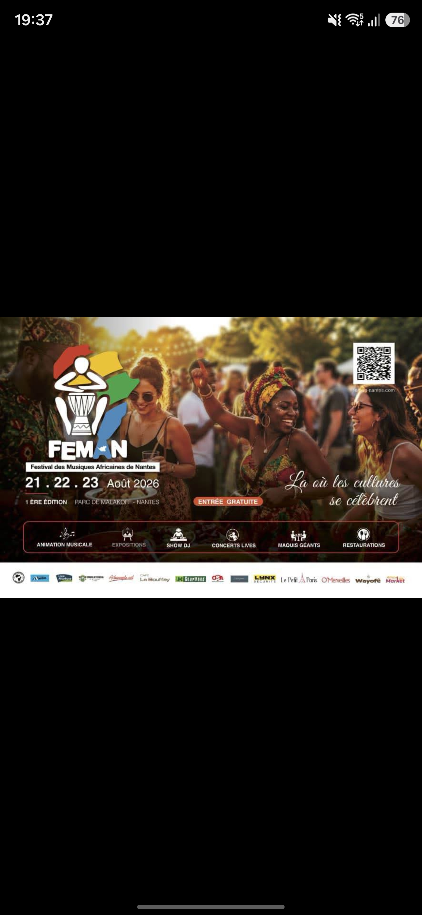 Affiche de l'événement FEMAN FESTIVAL DES MUSIQUES AFRICAINES DE NANTES