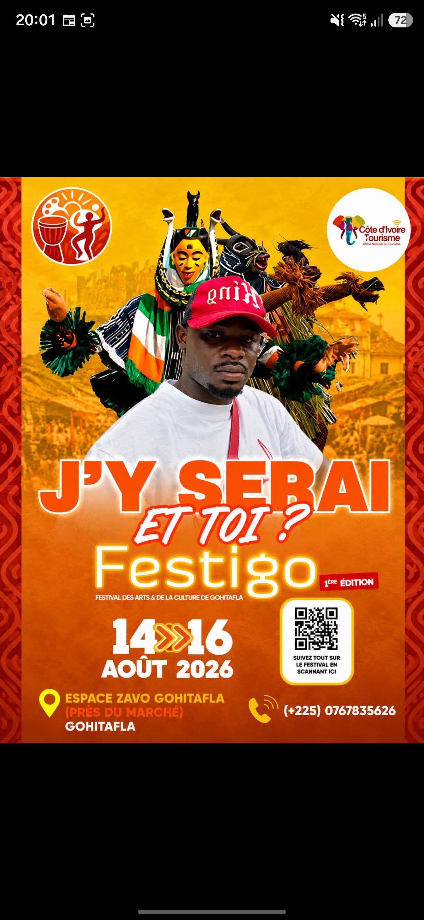 Affiche de l'événement FESTIGO 2026 FESTIVAL DES ARTS ET DE LA CULTURE GOHITAFLA