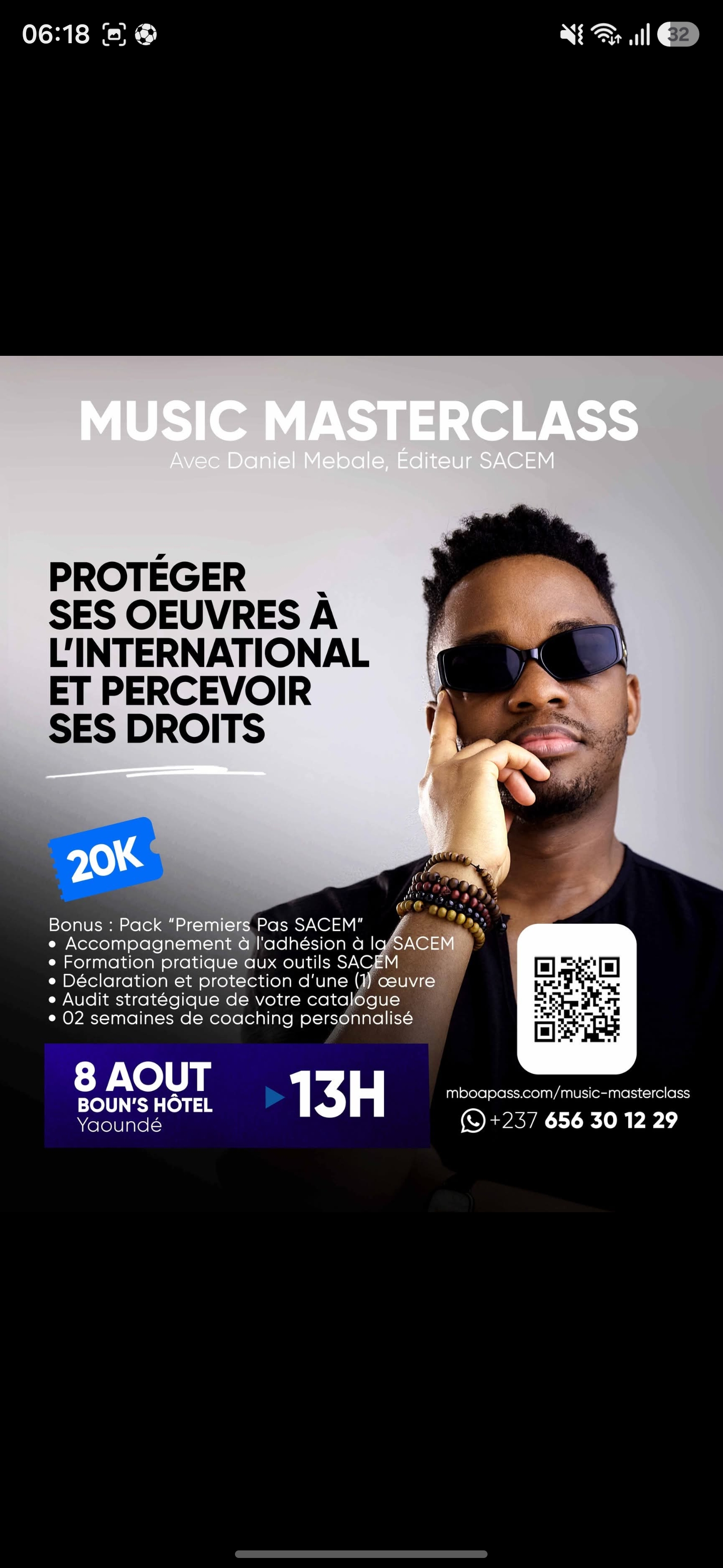 Affiche de l'événement MUSIC MASTERCLASS