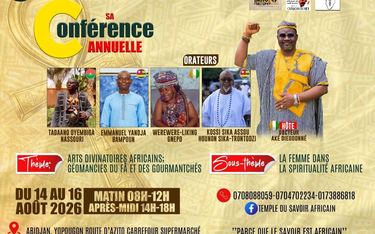 Affiche de l'événement Le Temple du Savoir Africain